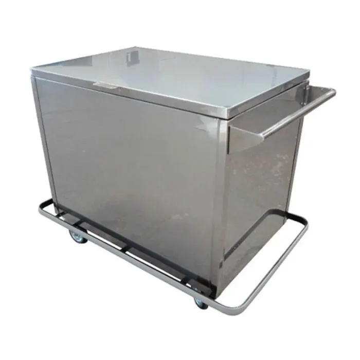 Carro Cuba em Aço Inox — Gênesis Móveis Hospitalares